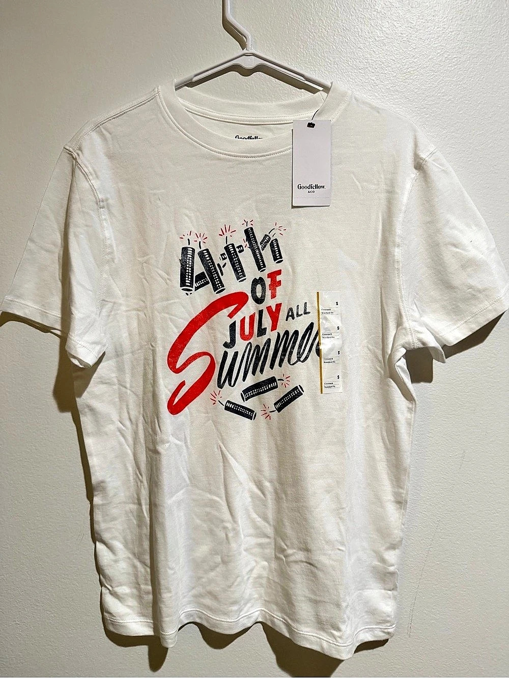 Goodfellow & Co 4th of July All Summer Graphic T-Shirt Size Small